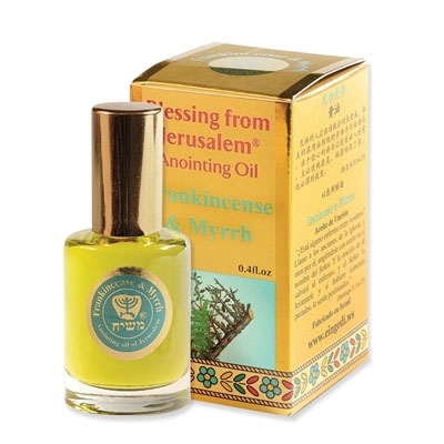 Frankincense and Myrrh Anointing Oil – Gold Line (12 ml) - 1