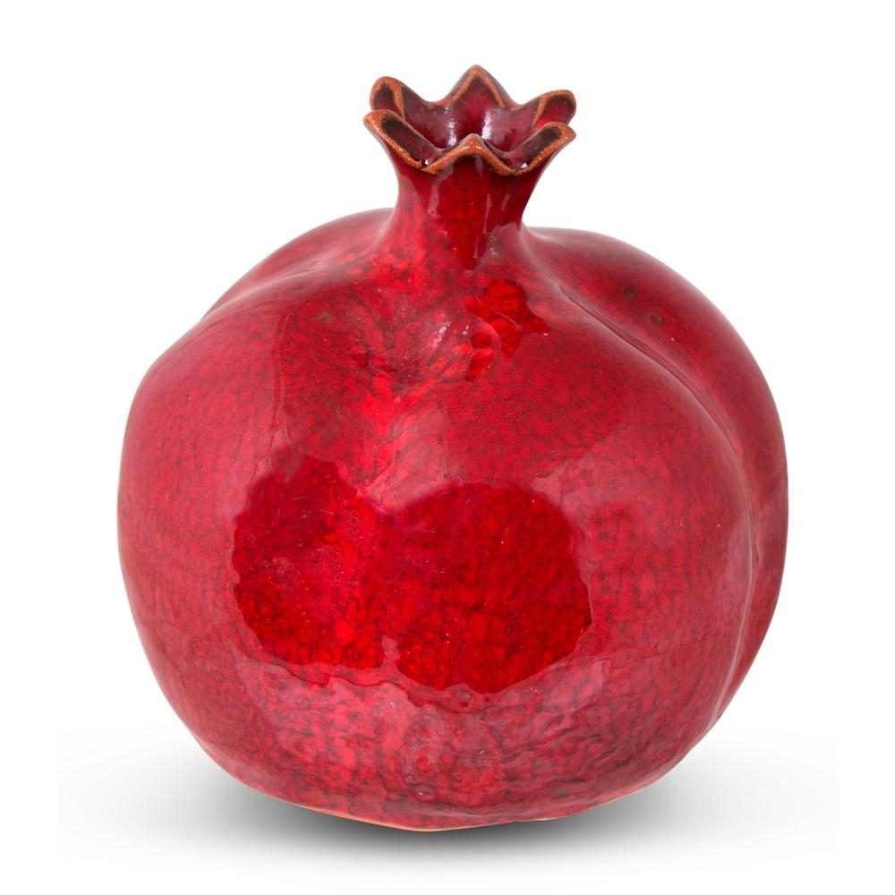 Handmade Textured Ceramic Pomegranate (Large) - 1