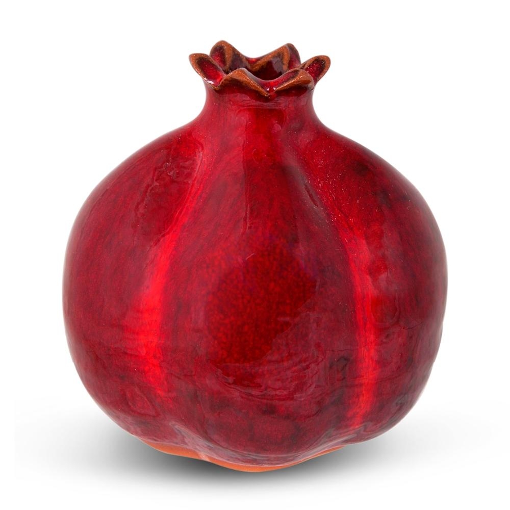 Handmade Textured Ceramic Pomegranate (Medium) - 1
