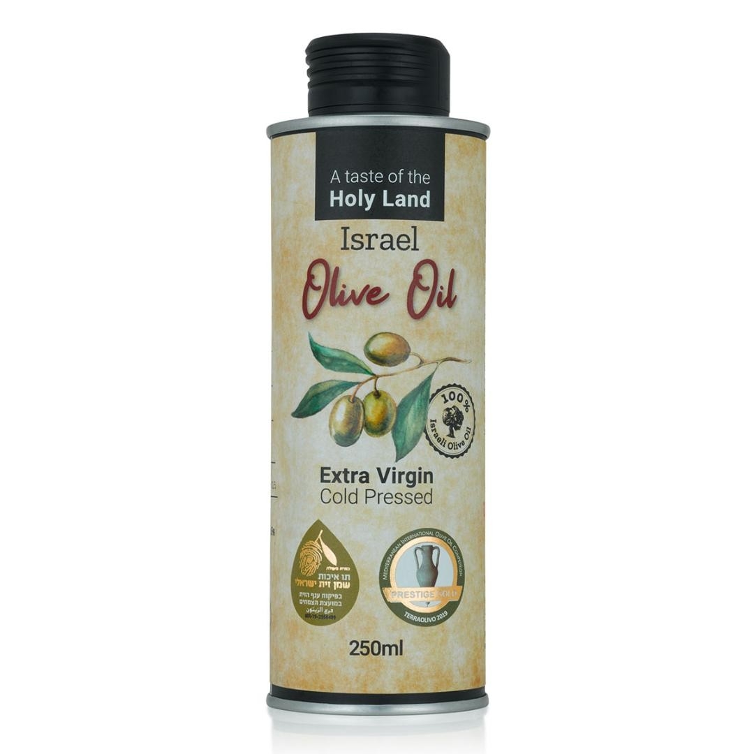 Holy Land Extra Virgin Olive Oil in Round Bottle (250 ml) - 1