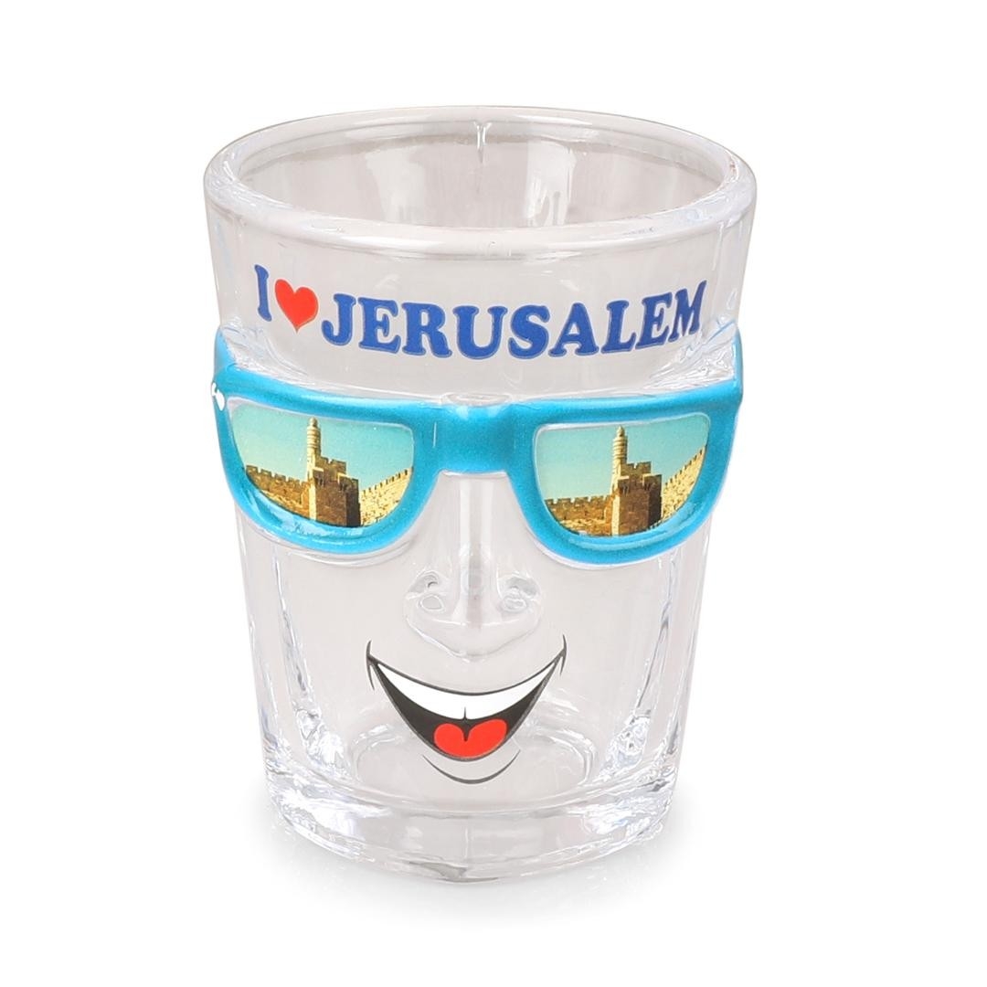 "I Love Jerusalem" Souvenir Shot Glass - 1