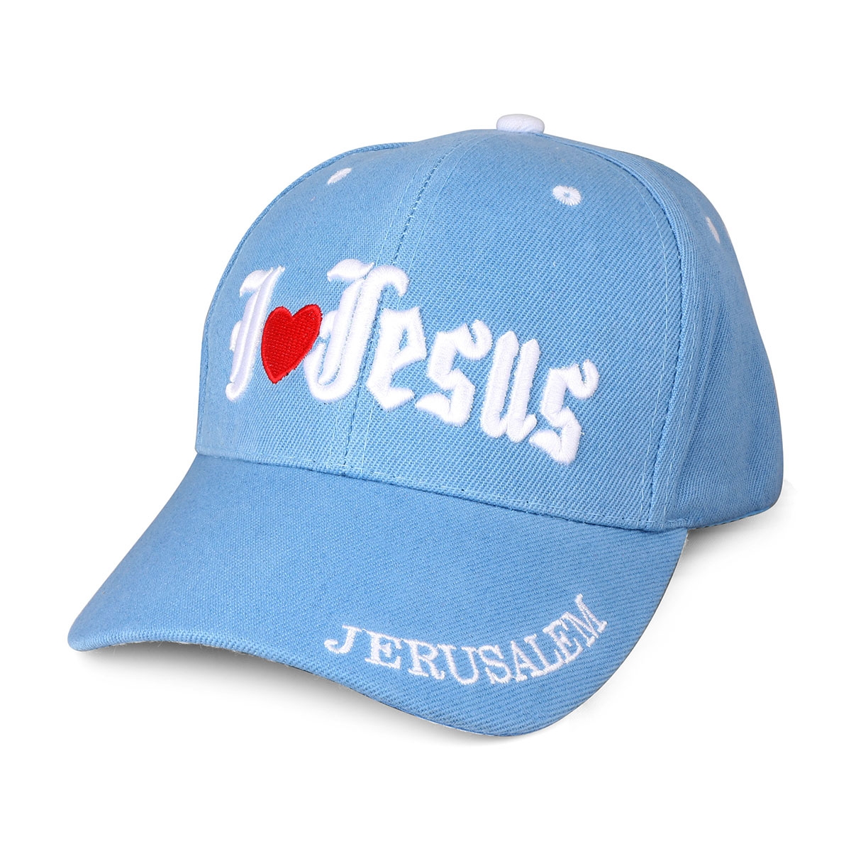 I Love Jesus Baseball Cap – Blue - 1