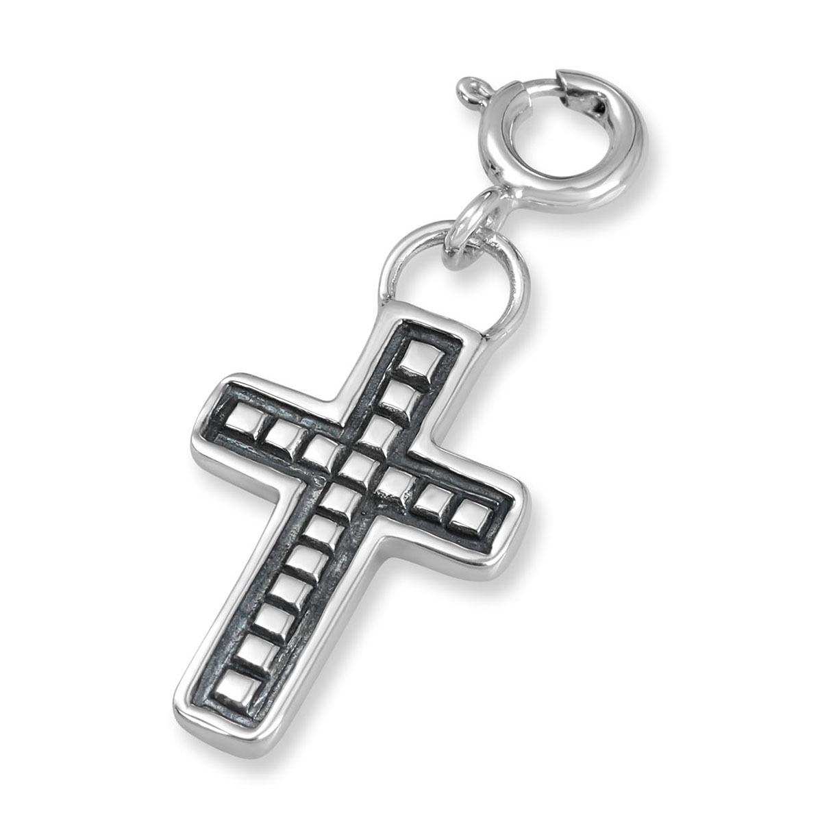 The Israel Museum Egyptian Collection Sterling Silver Ladder Cross Clip-On Charm - 1