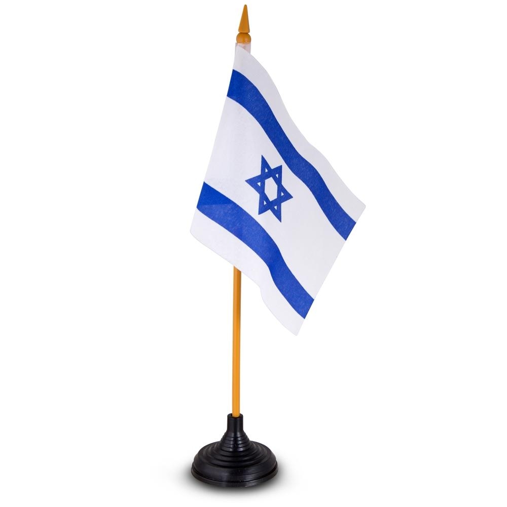 Free-Standing Israel Desk Flag - 1