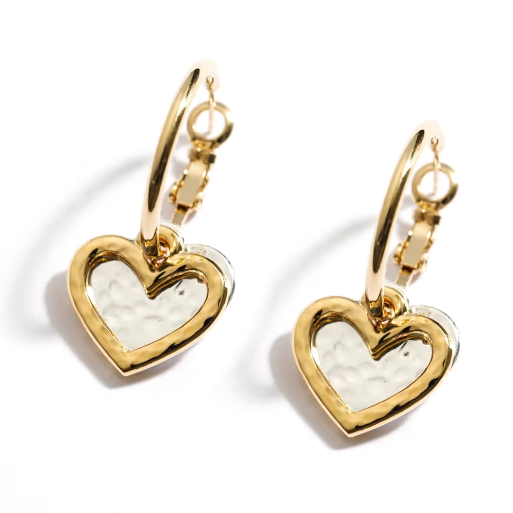 Danon Jewelry Double Heart Earrings - 1