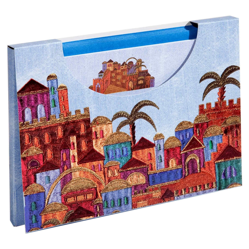 Yair Emanuel Colorful Jerusalem Notelets with Envelopes (Pack of 10) - 1