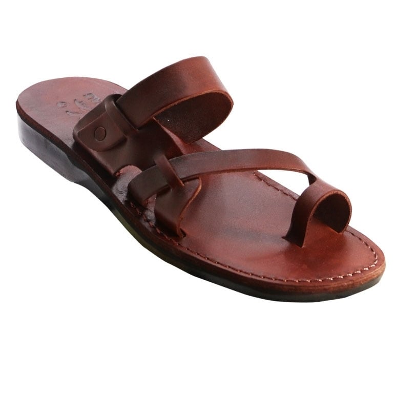 Men's Nahum Handmade Leather Jesus Sandals - 1