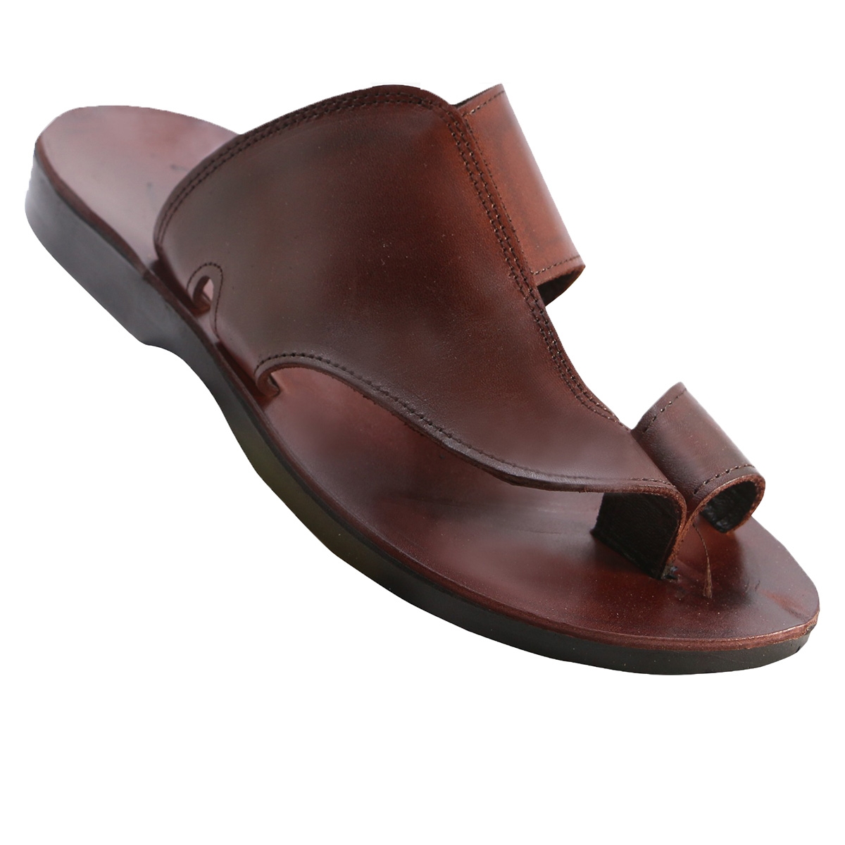 Hale Handmade Men's Leather Jesus Sandals - Brown - 1