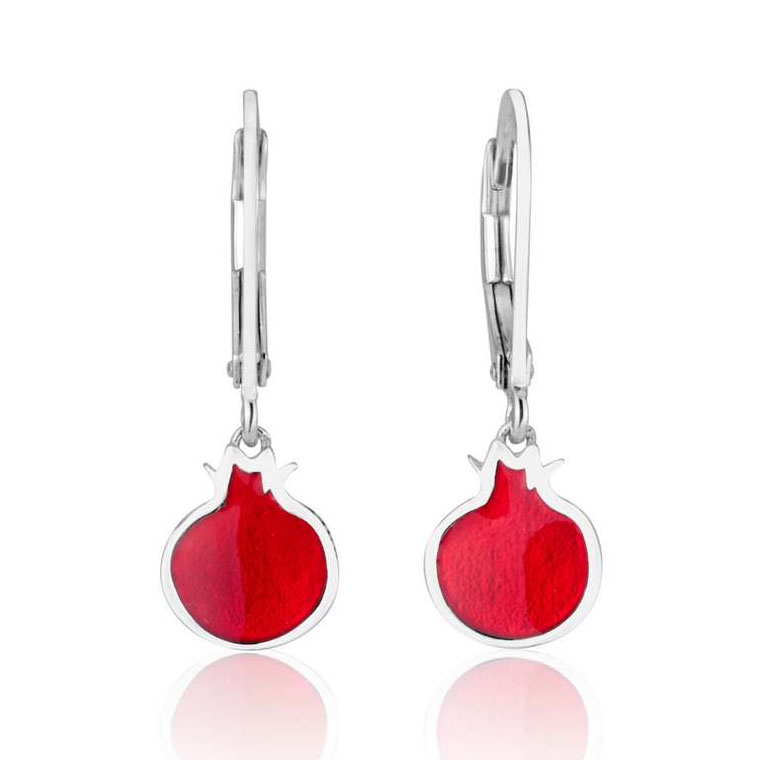 Marina Jewelry 925 Sterling Silver Pomegranate Earrings  - 1