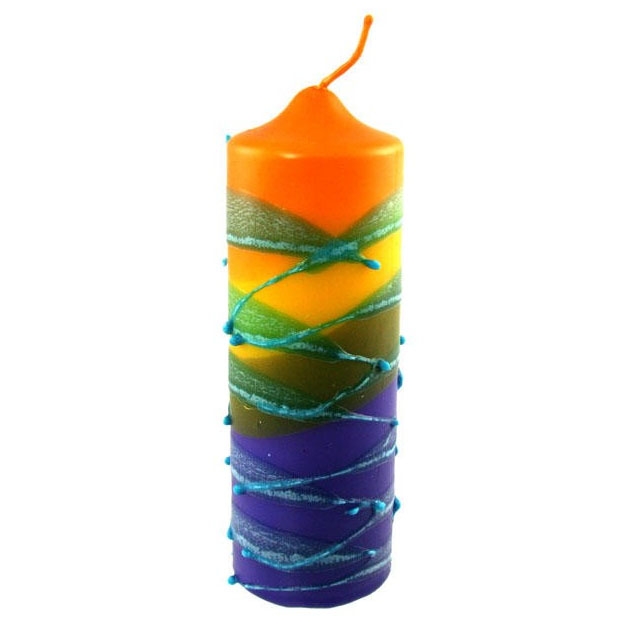 Medium Candle Pillar - Rainbow - 1