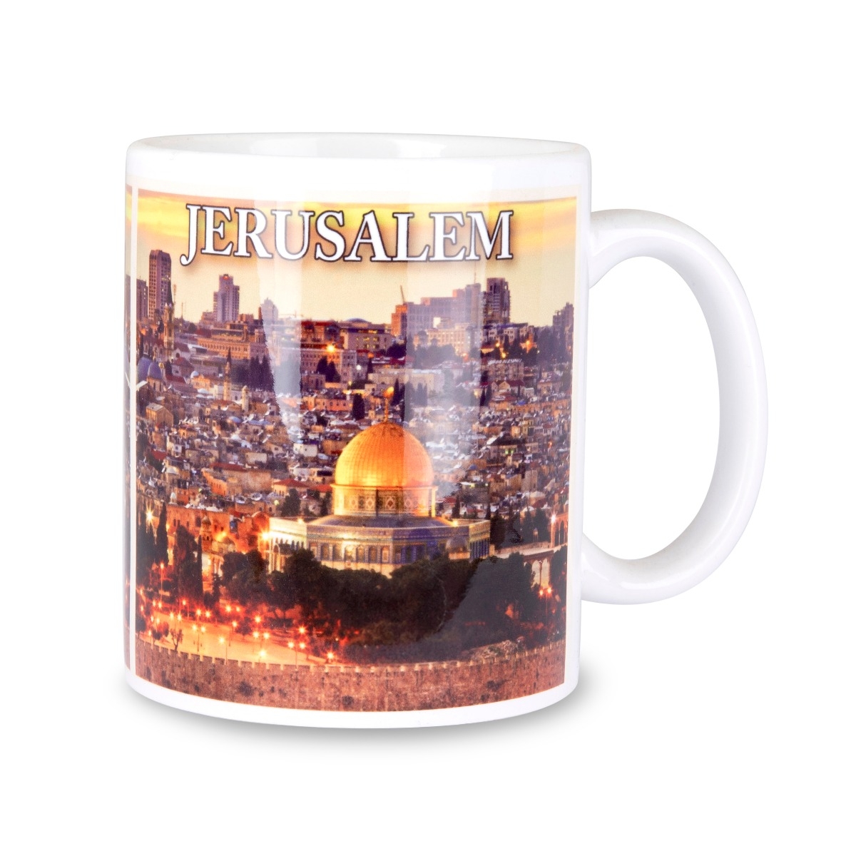 Jerusalem of Gold Large Coffee Mug - 1
