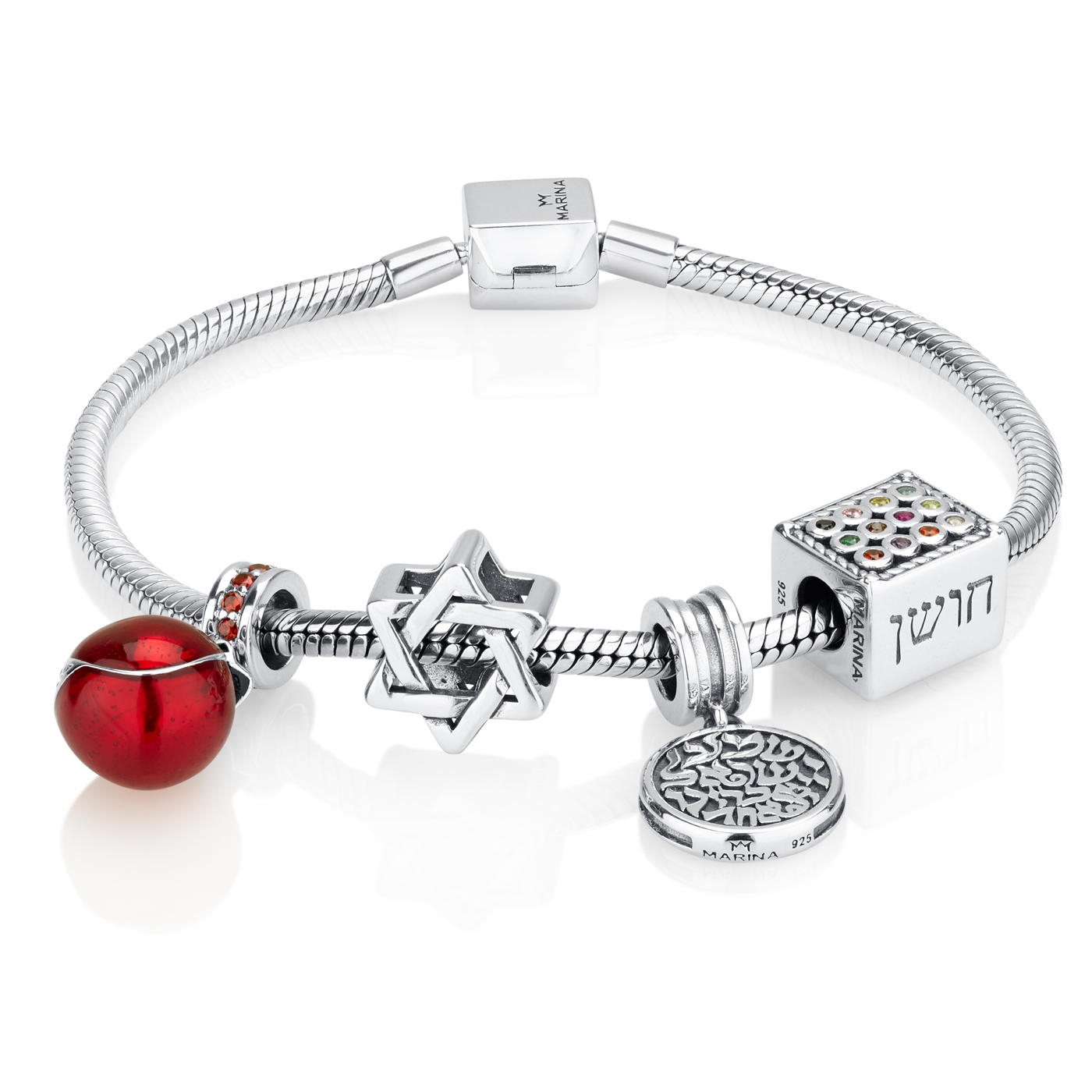 Marina Jewelry Four Special Charms Bracelet  - 1