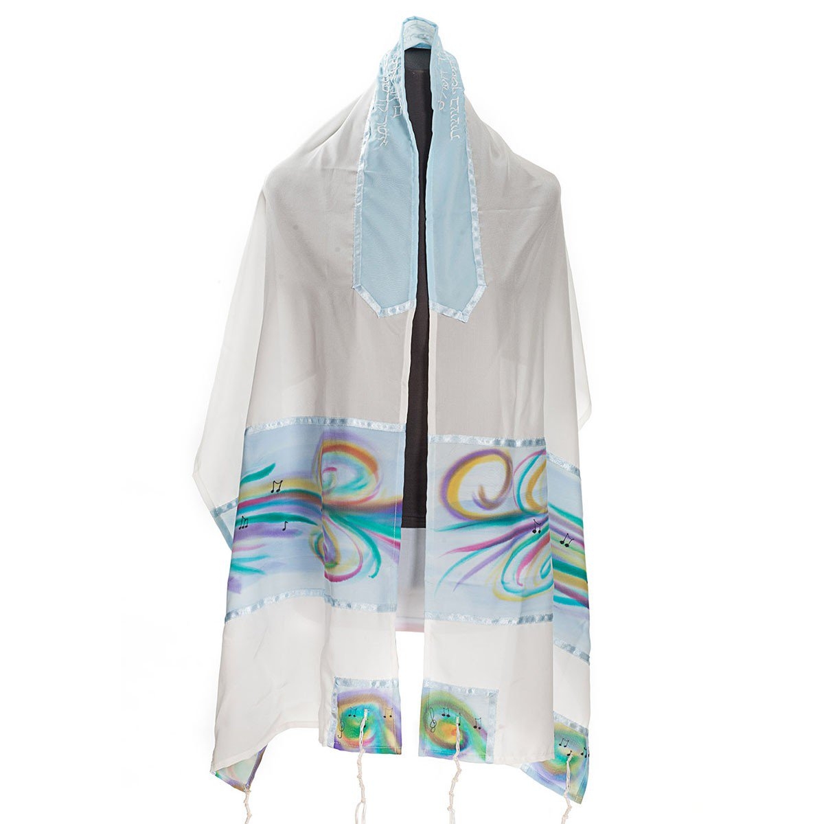 Galilee Silks Multicolored Musical Tallit for Women - 1