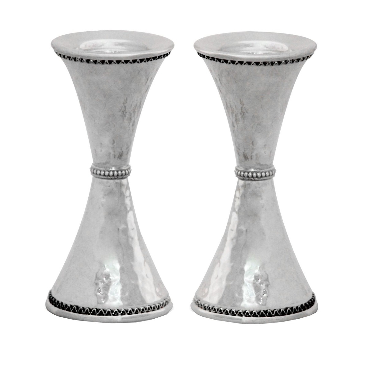 Tapered Sterling Silver Candlesticks - 1