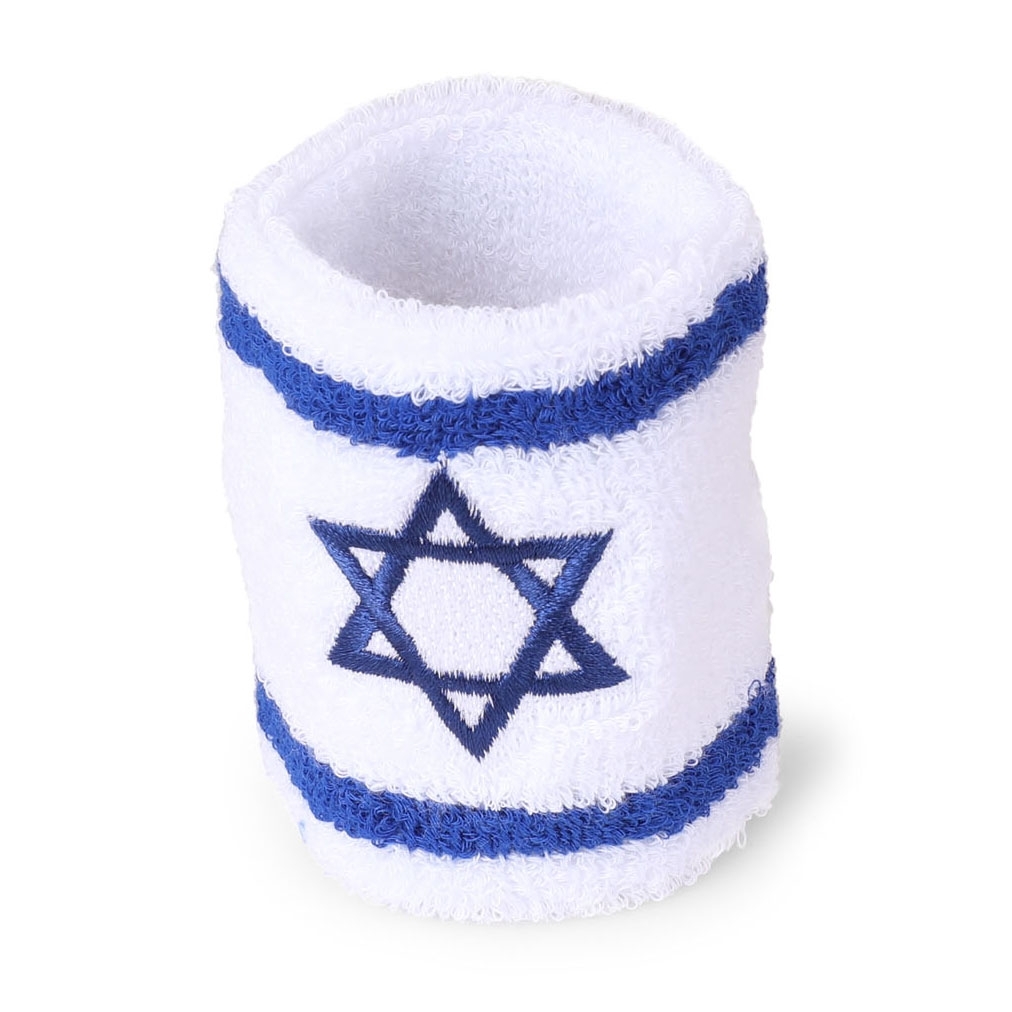 Israeli Flag - Fabric Wristband - 1