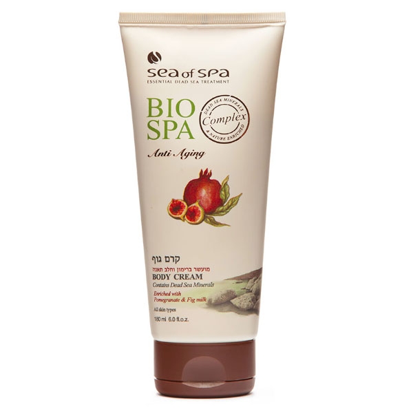 Sea of Spa Bio Spa Dead Sea Minerals Anti-Aging Body Cream With Pomegranate & Fig Milk – For Soft and Rejuvenated Skin  - 1