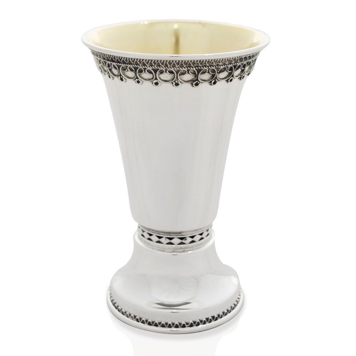 Small Sterling Silver Gal Kiddush Cup - 1