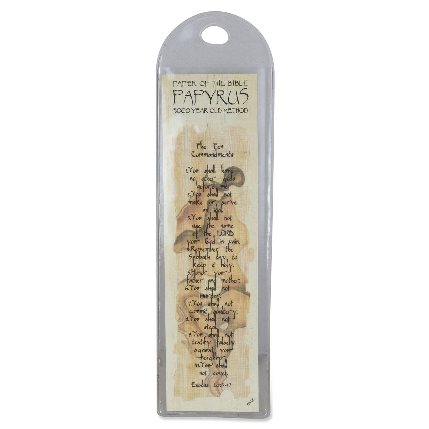 Papyrus Bookmark - Ten Commandments - 2