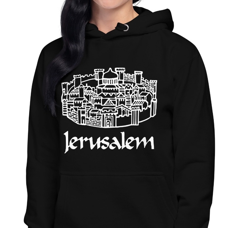 The Holy Old City of Jerusalem - Unisex Hoodie - 9