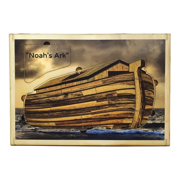 Noah's Ark Wooden Interactive and Educational Puzzle - 1