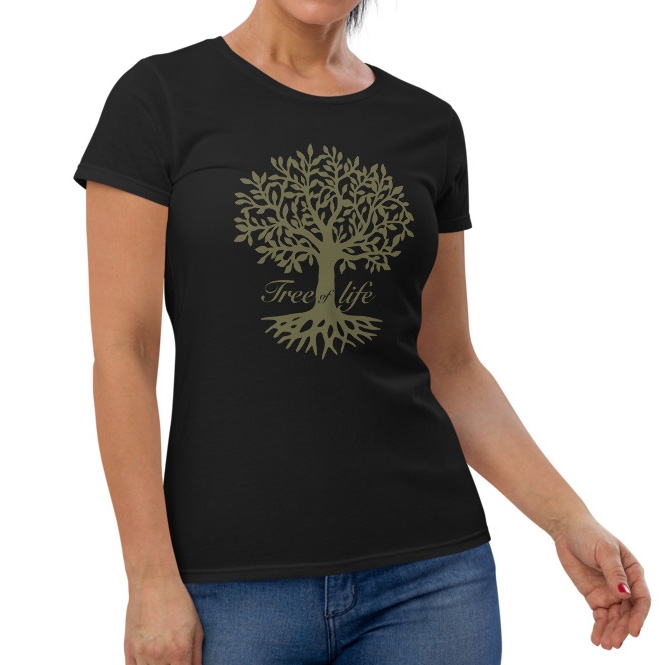Women's Leafy Tree of Life Fashion Fit T-Shirt - 1